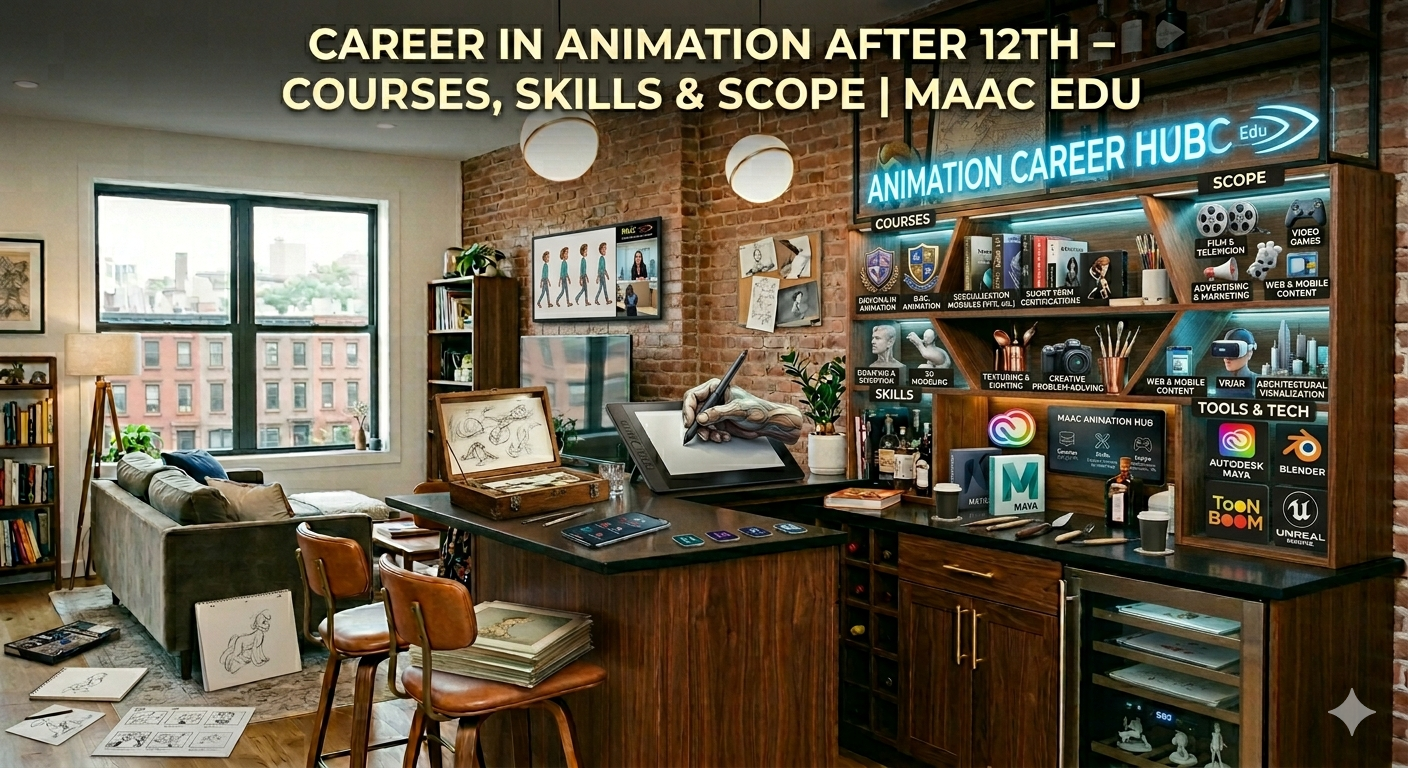 Career in Animation After 12th – Complete Guide by MAAC Edu